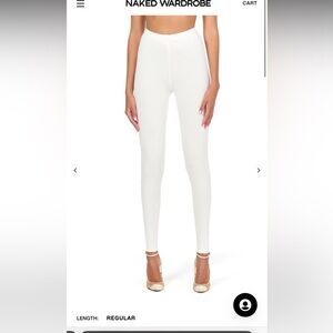 *NEW* Naked Wardrobe Classic White Leggings